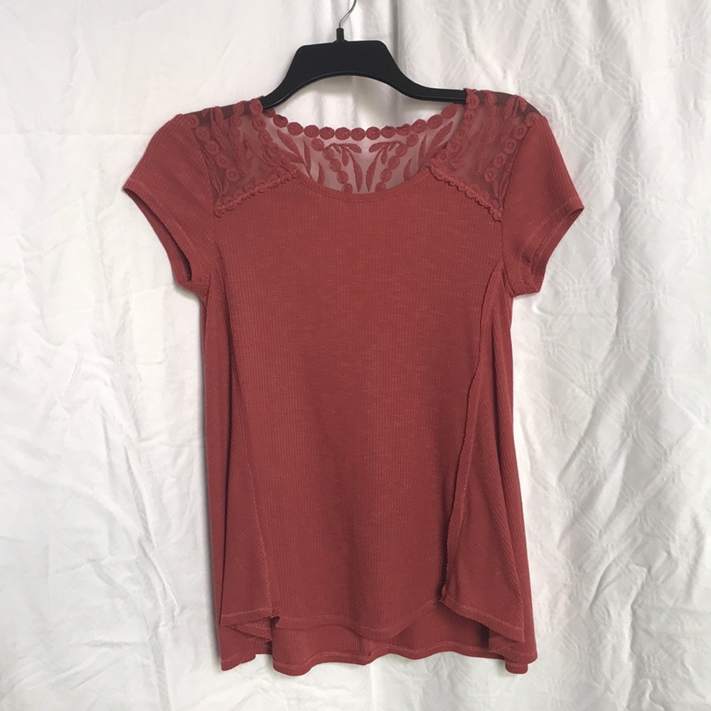 Burnt orange shirt